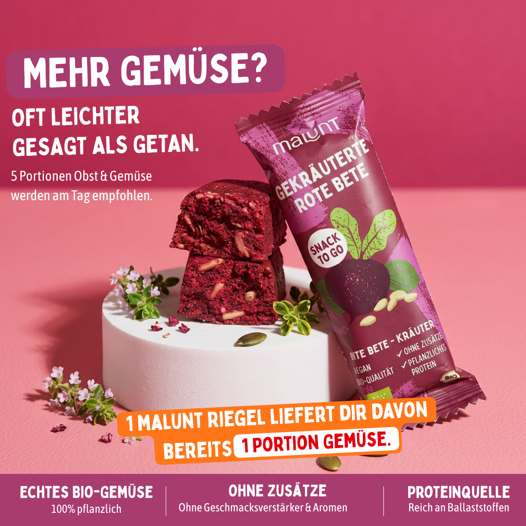 Rote Bete Riegel