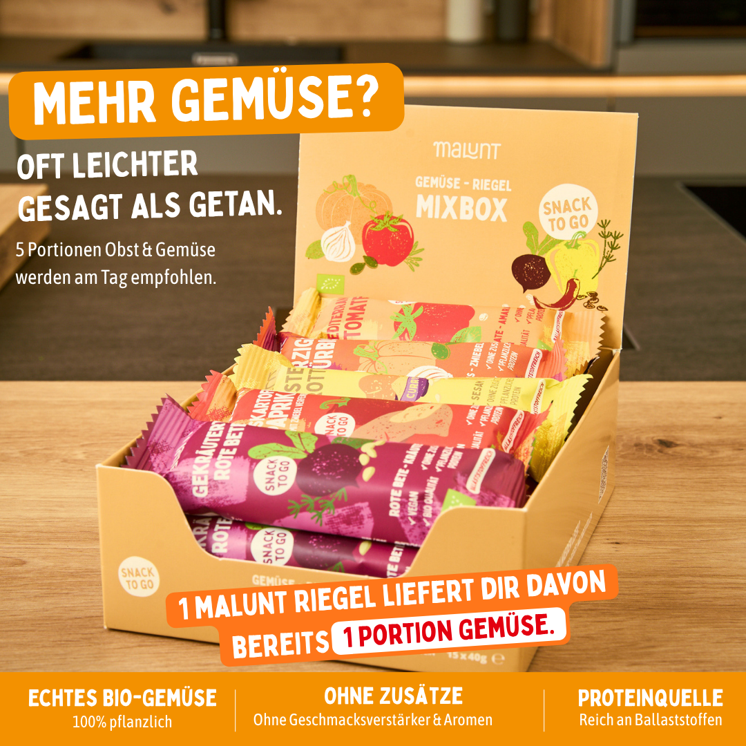 Probierset Bio-Gemüse-Riegel