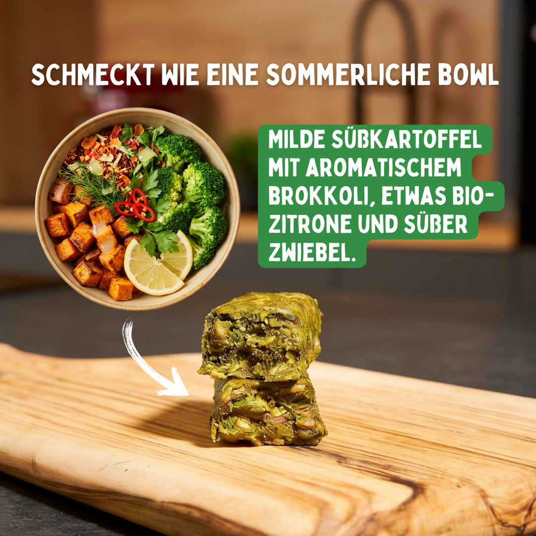 Süßkartoffel - Brokkoli Riegel