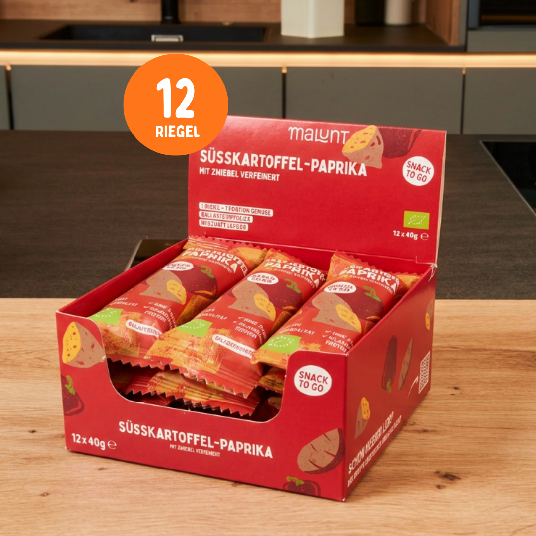 Süßkartoffel - Paprika Riegel