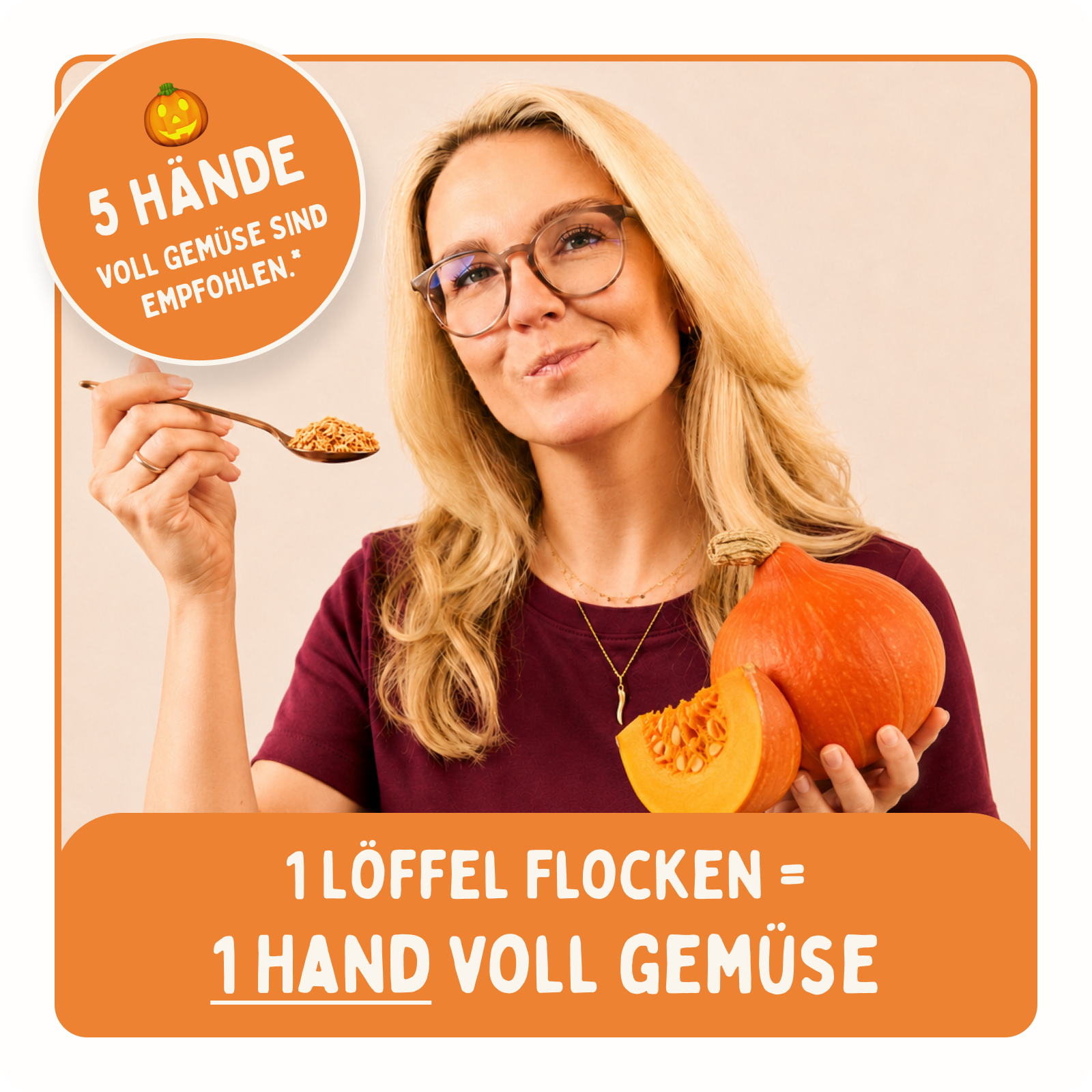 Kürbis Flocken